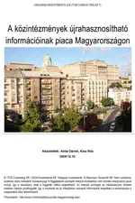 Market size of the re-usable public sector information in Hungary